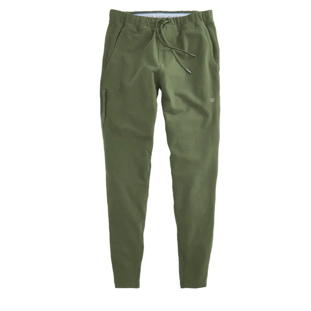 Mack Weldon Ace Sweatpants Tapered Joggers Athleisure Infantry Green Men's S